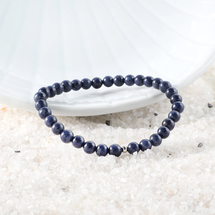 Blue Sapphire Unisex Stretch Bracelet
