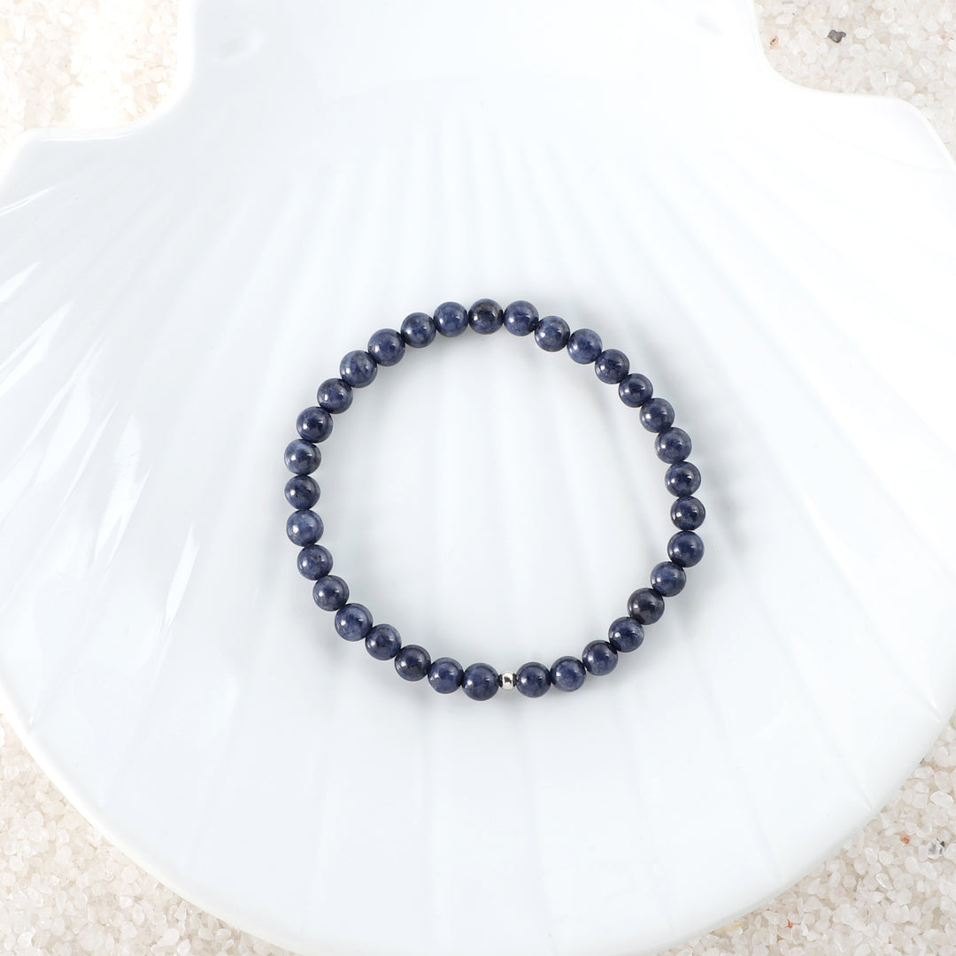 Blue Sapphire Unisex Stretch Bracelet