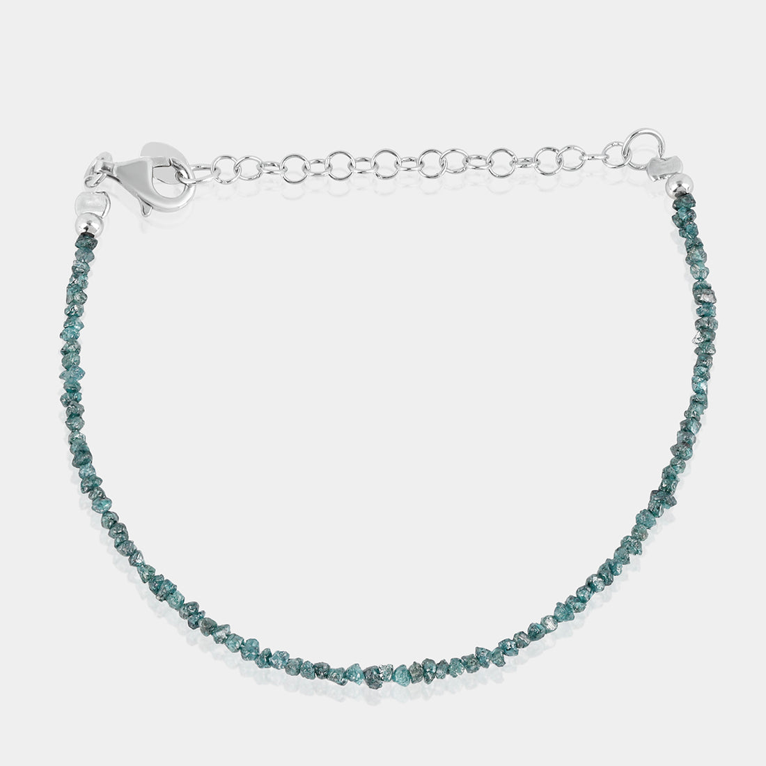 Blue Diamond Silver Bracelet