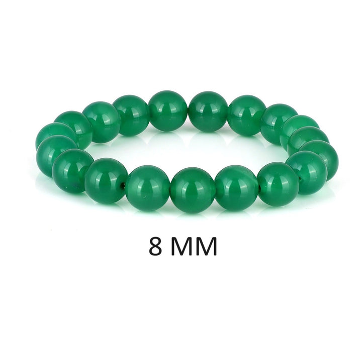 Green Onyx Stretch Bracelet: Stone of Growth