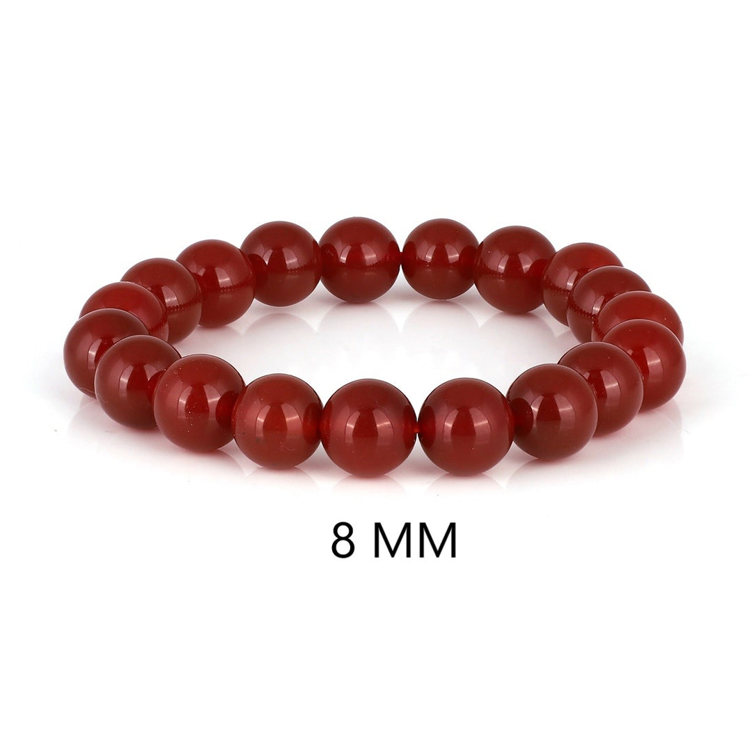 Red Onyx Strength Bracelet - A powerful accessory promoting courage and grounding energy in rich, red hues. Enhance your style with this natural gemstone for positivity and resilience