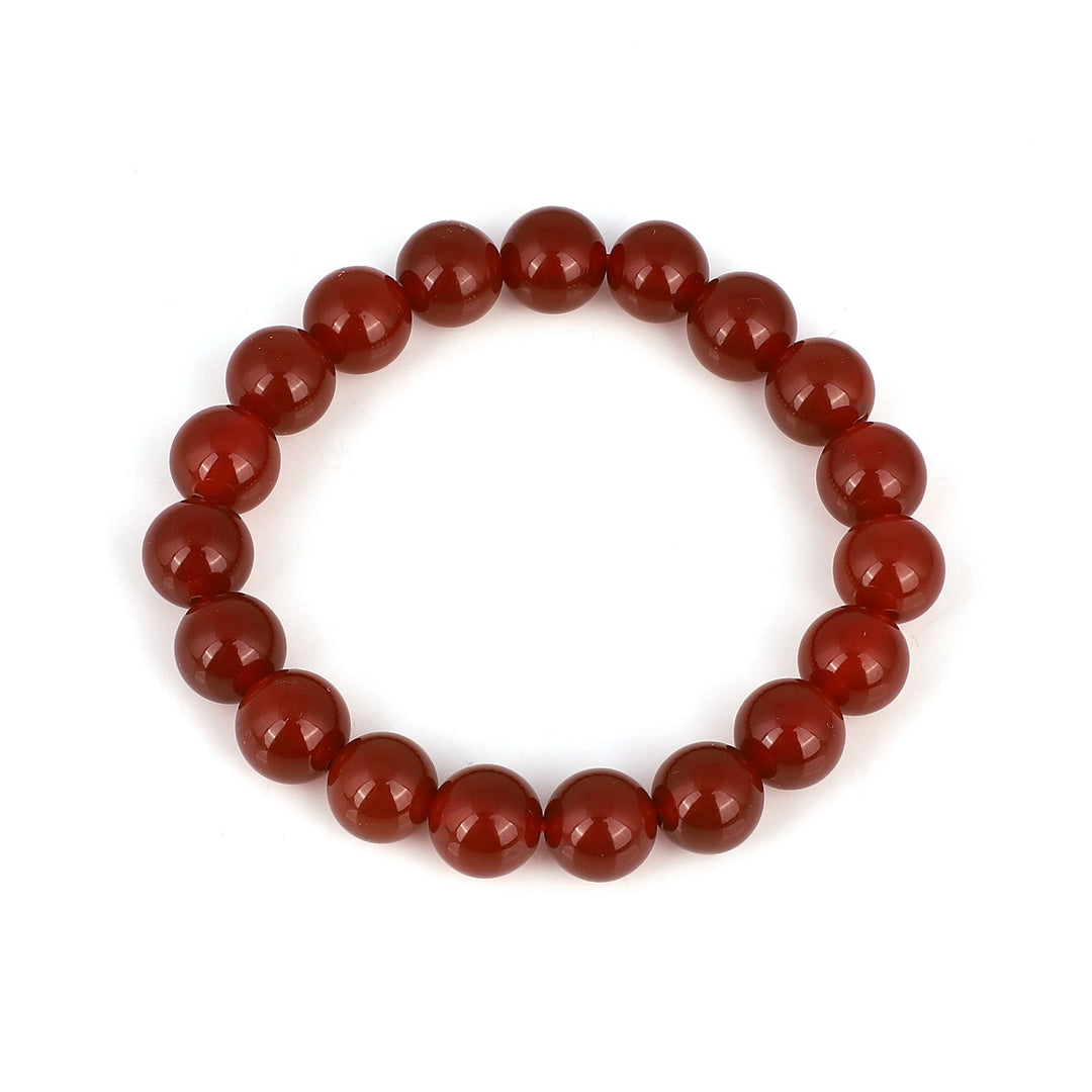 Red Onyx Strength Bracelet - A powerful accessory promoting courage and grounding energy in rich, red hues. Enhance your style with this natural gemstone for positivity and resilience