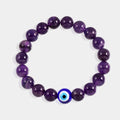 Smooth Round Purple Amethyst Gemstone Beads