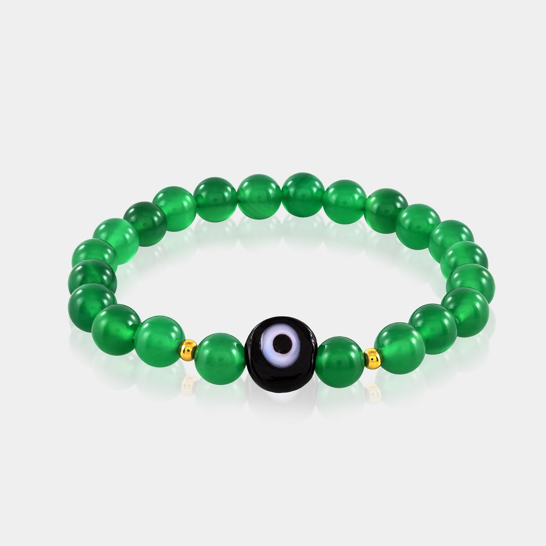 Green Onyx gemstone beads in rich green color