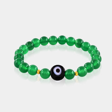 Green Onyx gemstone beads in rich green color