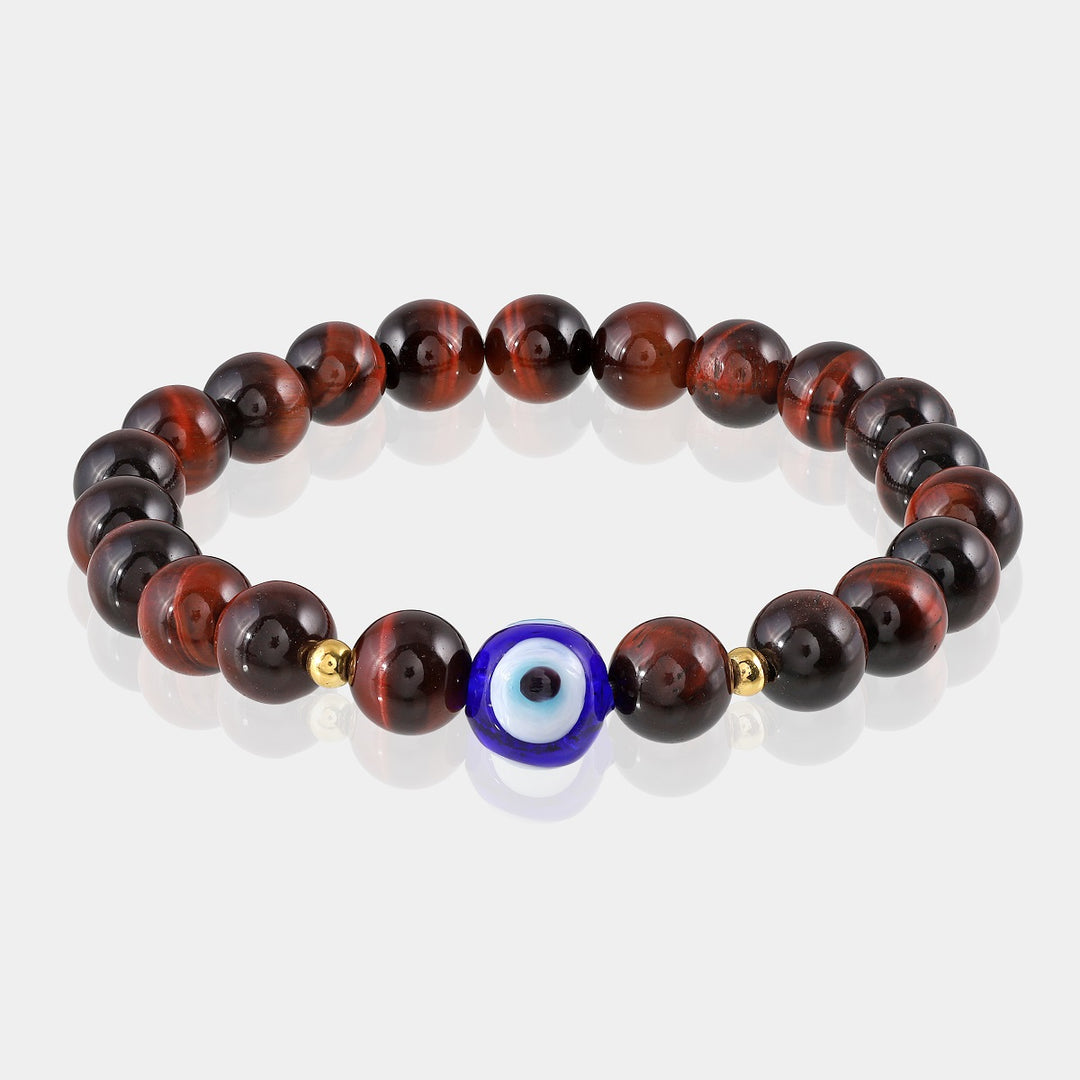 Natural Red Tiger's Eye Gemstone Bracelet