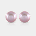Elegant Pearl Cabochon Studs in Sterling Silver