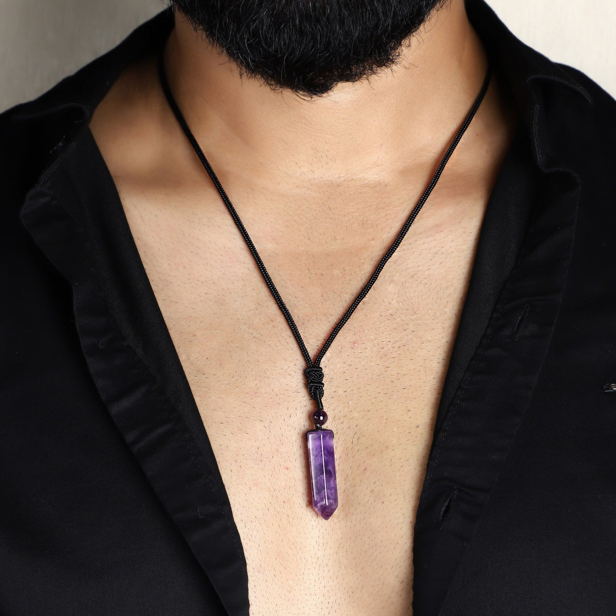 QXGSZA Natural Amethyst Crystal Pendant Necklace for Women Men Raw Amethyst  Pendant Crystals Necklaces Chakra Stones Energy Crystals and Healing Stones  Necklace Reiki Chakra Meditation Therapy…, price in UAE | Amazon UAE |
