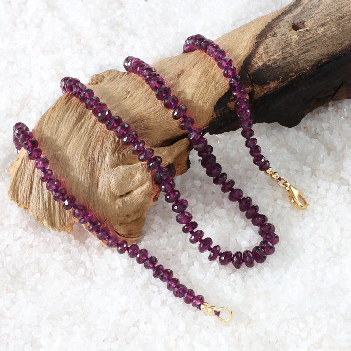 uxurious Purple Garnet Gemstone Necklace for elegant occasions