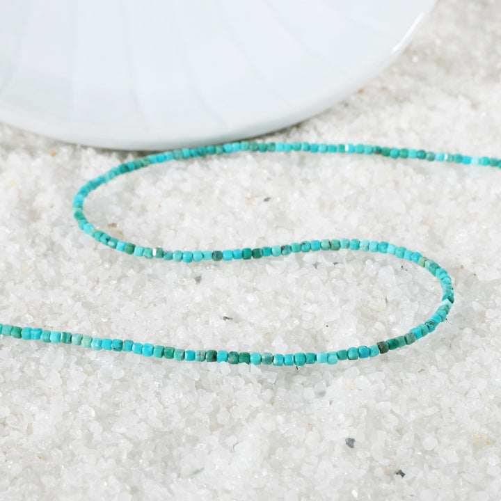 Capturing the Sparkle - Turquoise Cube Beads