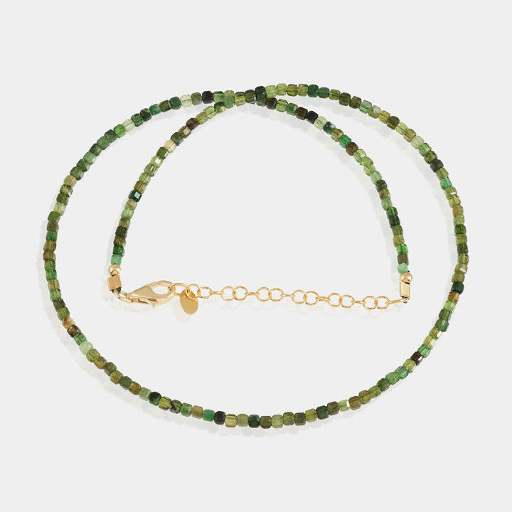 Enchanted Forest Necklace with Yellow Gold Plated Chain