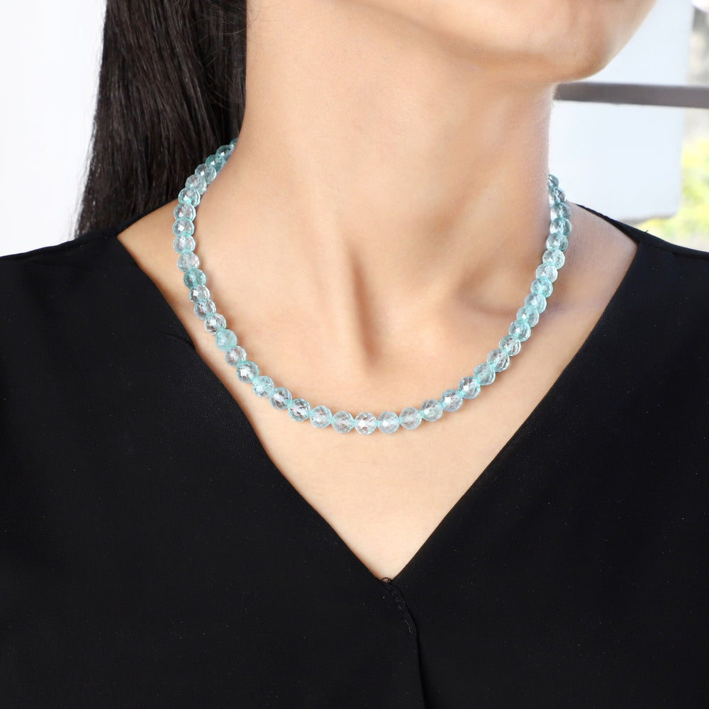 Model Wearing Oceanic Elegance Necklace