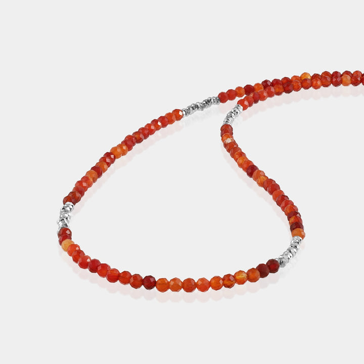 Close-up of Carnelian Beads