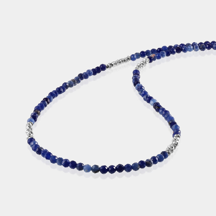 Handcrafted Sodalite and Hematite Necklace