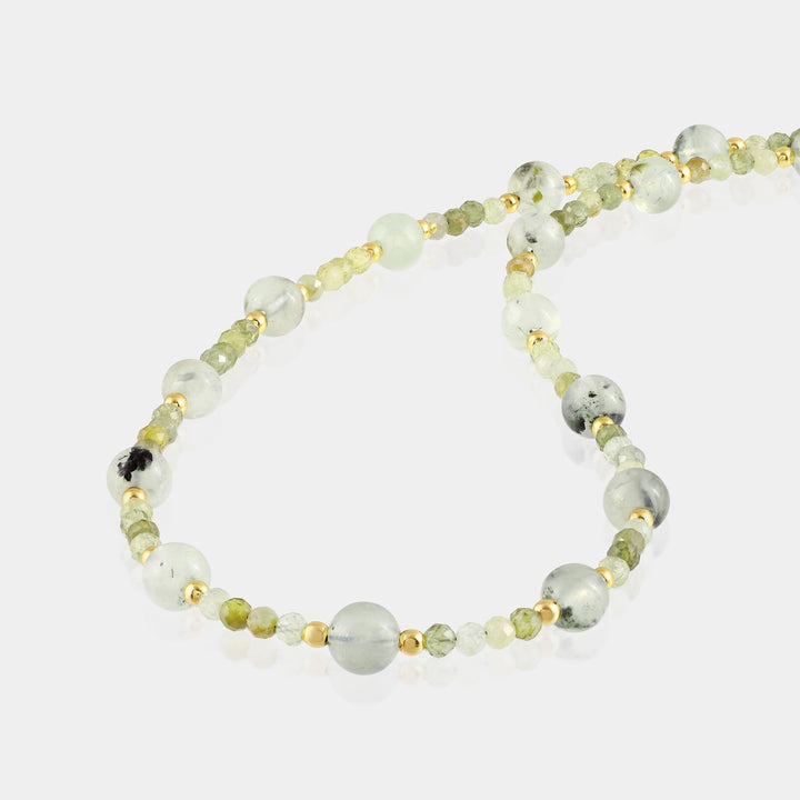 Smooth Round Prehnite Beads