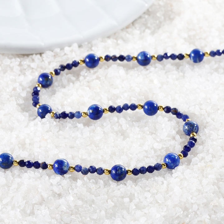 Smooth and Faceted Lapis Lazuli Beads