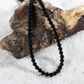 Men's Black Onyx Gemstone Silver Necklace: Confident and stylish accessory