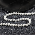 Minimalist Howlite gemstone strand necklace