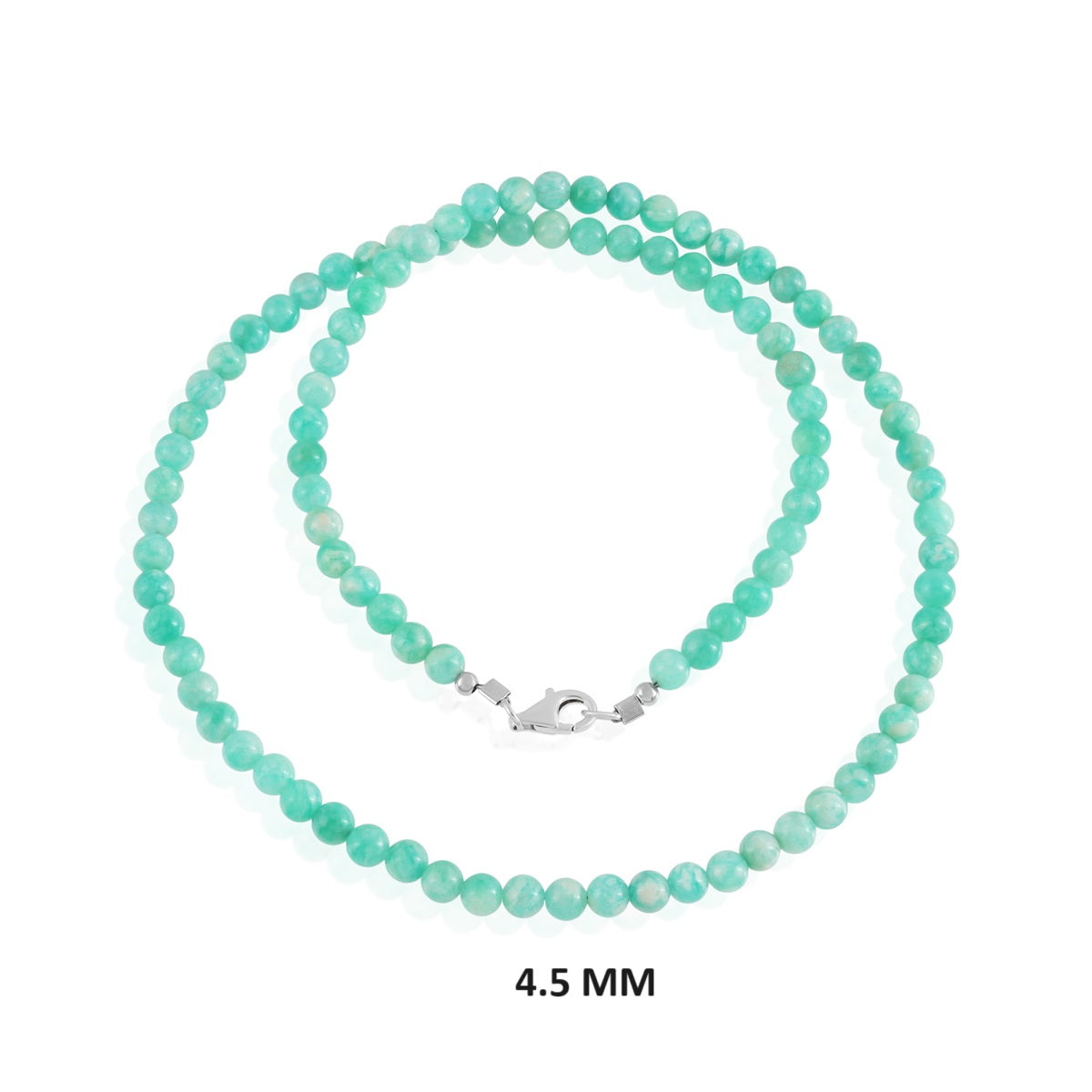 Amazonite Beads Silver Necklace: Elegance and Empowerment
