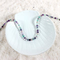 Contemporary fluorite bead necklace
