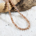 Healing Crystal Necklace - Calming and Balancing Chocolate Moonstone