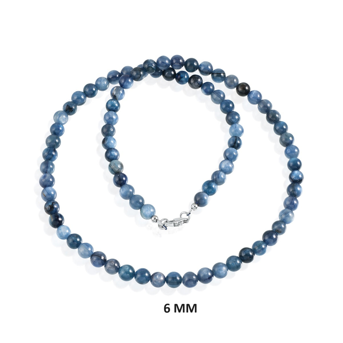 Kyanite Beads Silver Necklace: Elegance and Inner Harmony