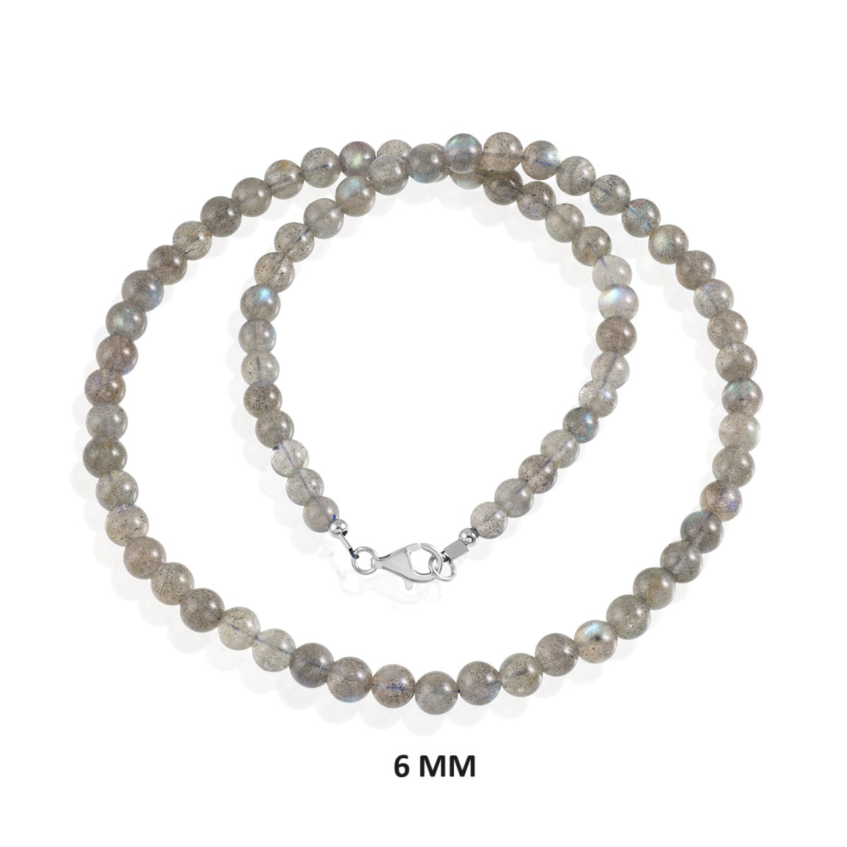 Labradorite Beads Silver Necklace: Transformation and Sophistication