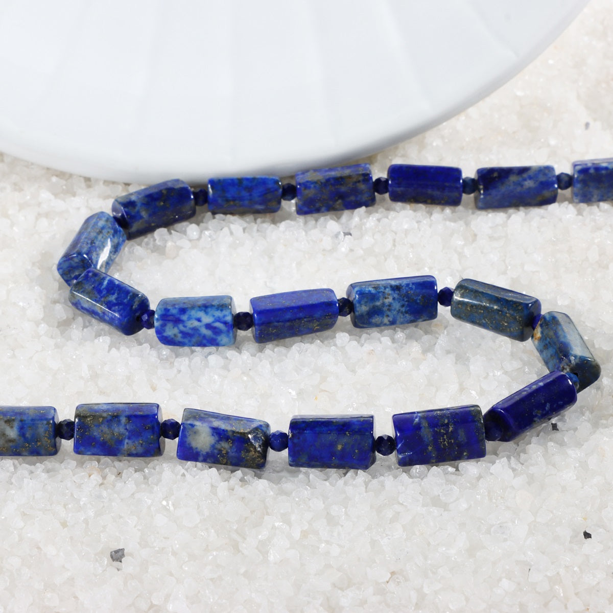Men's Lapis Lazuli Gemstone Silver Necklace: Sophistication meets wisdom