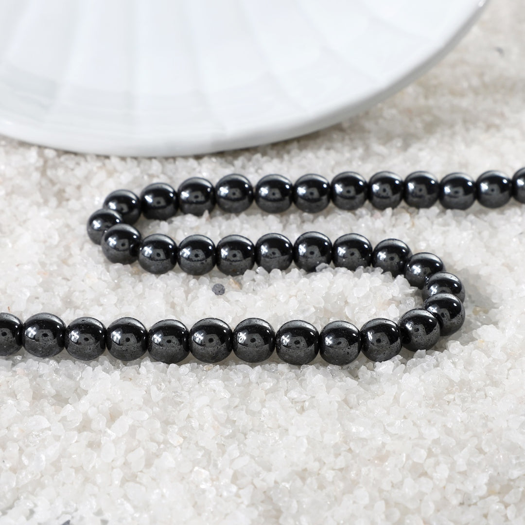 Hematite Beads Silver Necklace: Strength and Stability