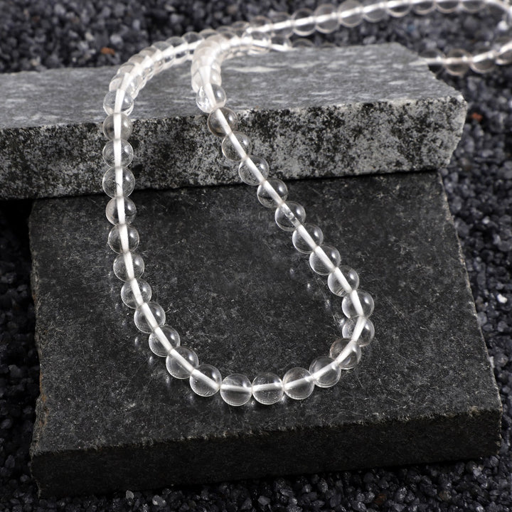 Clear Quartz Stretchable Necklace