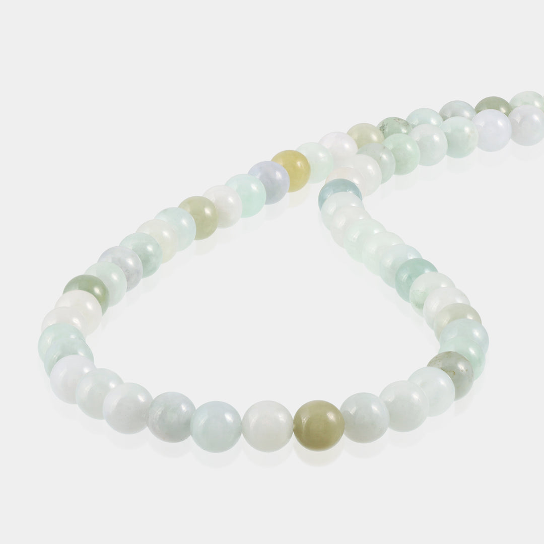 Burmese Jade Silver Unisex Necklace