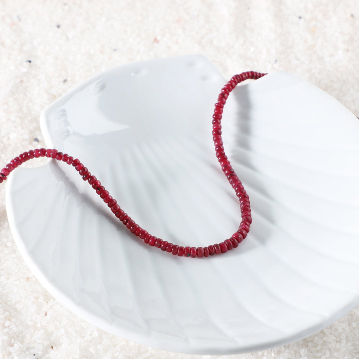 Handmade Silver Ruby Necklace