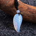Pendant wrapped necklace featuring an Ethiopian Opal gemstone