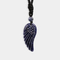 Exquisite carved wing pendant made of Lapis Lazuli