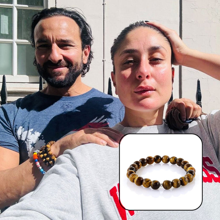 Saif Ali Khan Inspired Tiger's Eye Bracelet