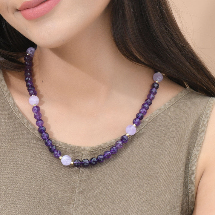 Lavender & Purple Amethyst Necklace