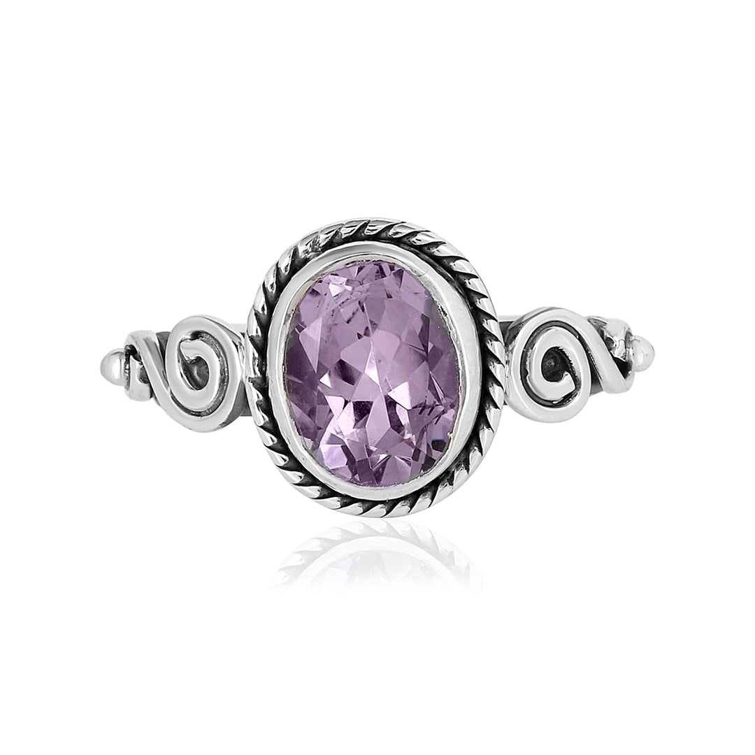 Amethyst Handmade Silver Ring