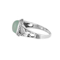 Aqua Chalcedony 925 Silver Handmade Ring