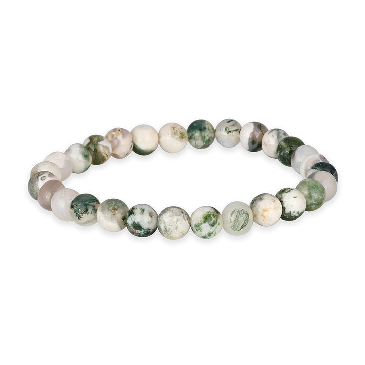 Tree Jasper Beads Stretch Bracelet