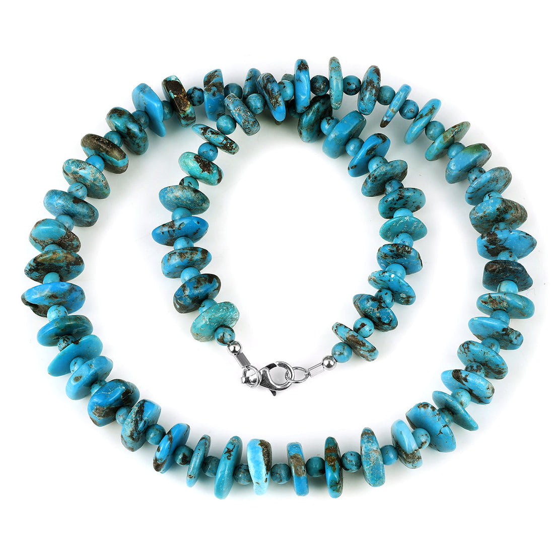 Turquoise Sterling Silver Choker Necklace