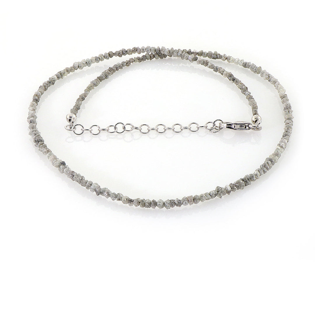 Silver Gray Diamond Necklace