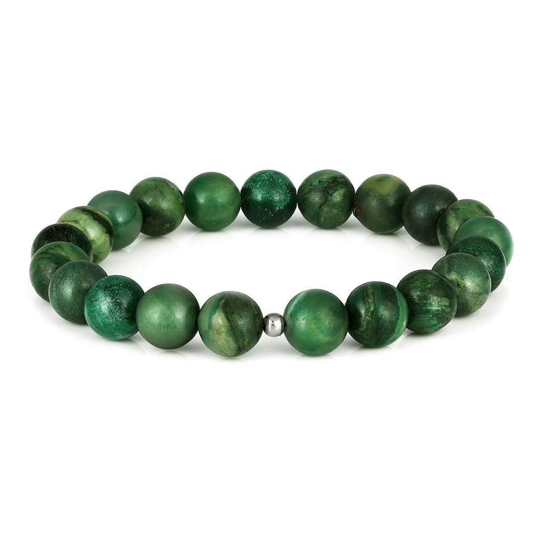 African Jade Stretch Bracelet