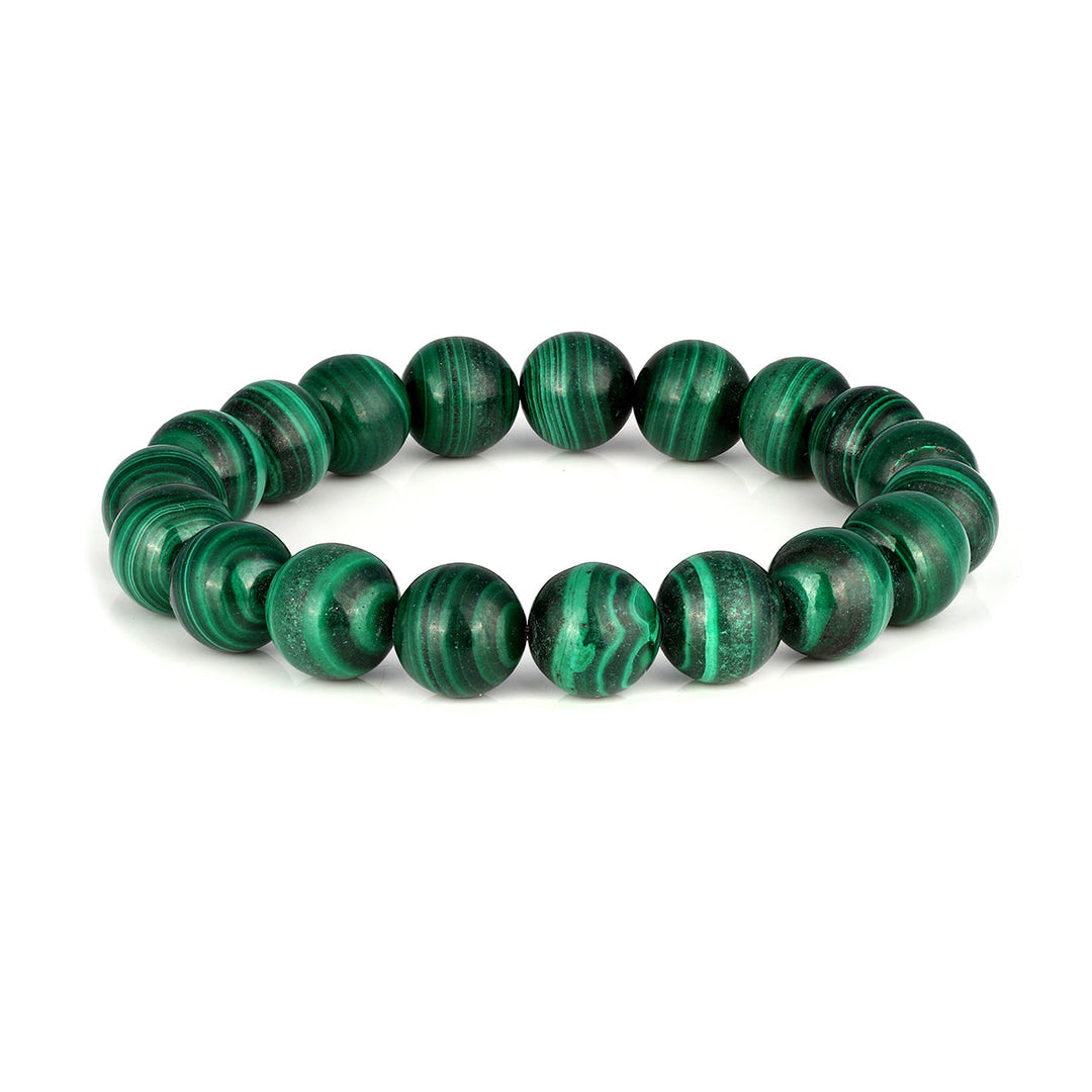 Malachite Beads Stretch Bracelet