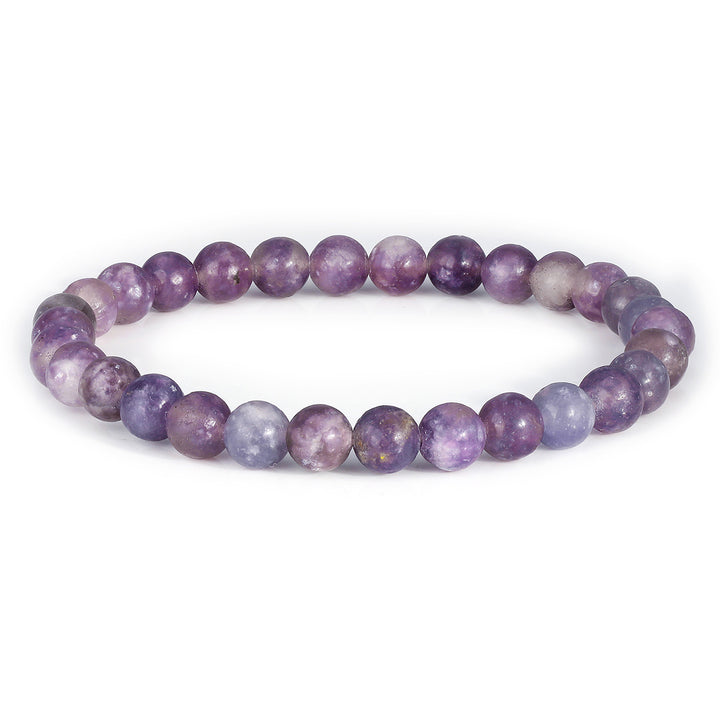 Lepidolite Beads Stretch Bracelet