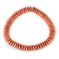 Hematite Saucer Beads Stretch Bracelet