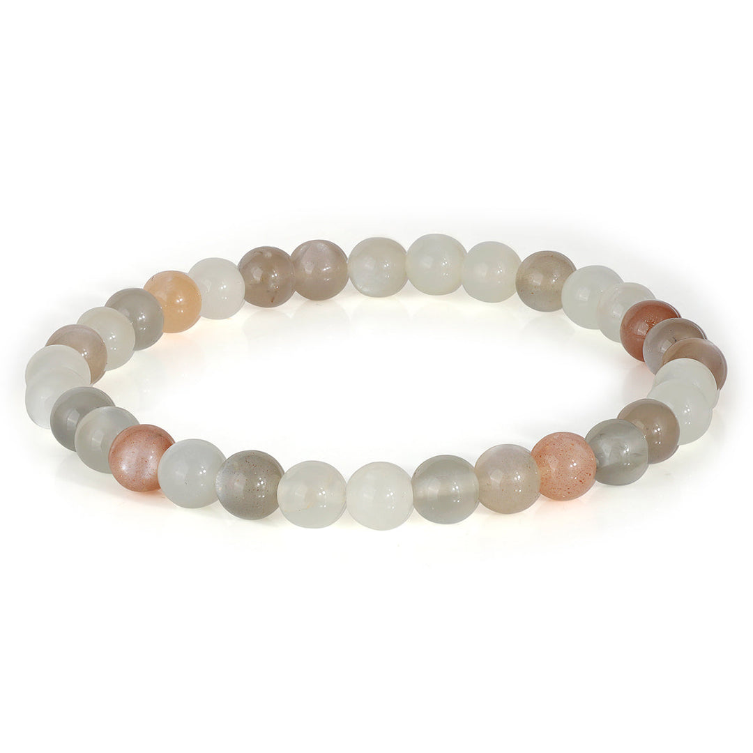 Multi Moonstone Stretch Bracelet