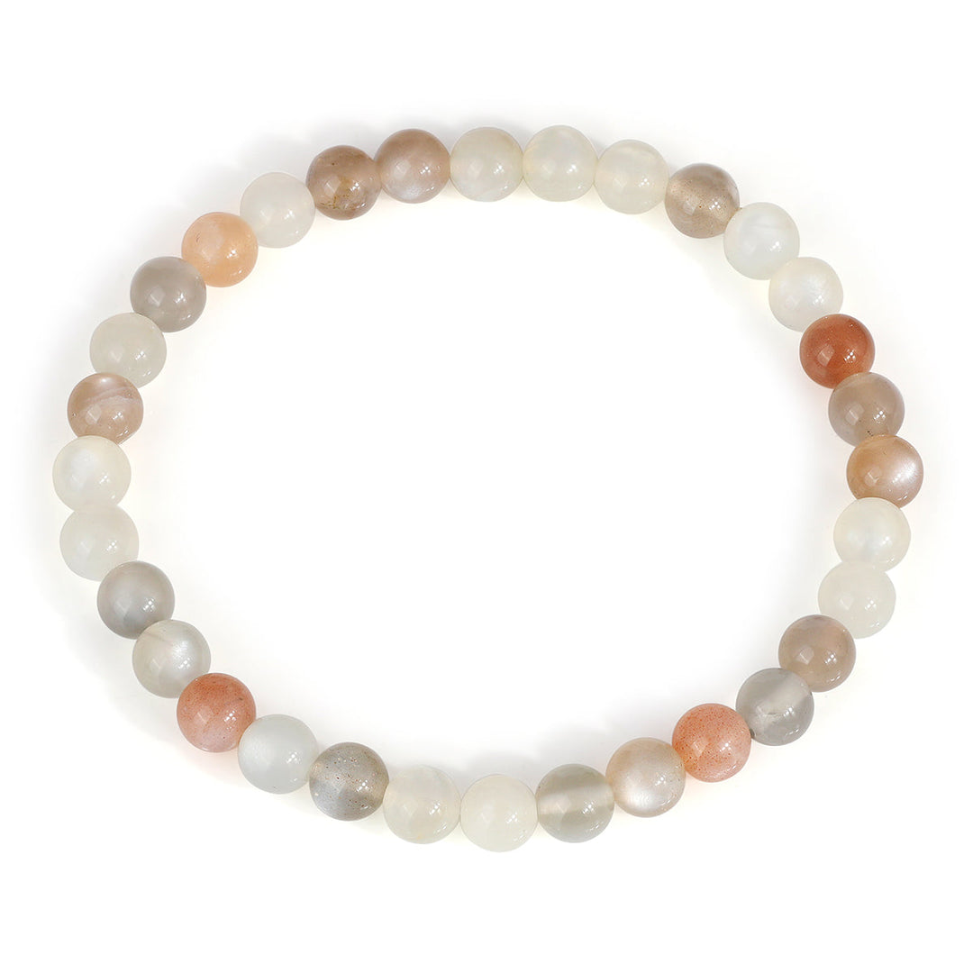 Multi Moonstone Stretch Bracelet