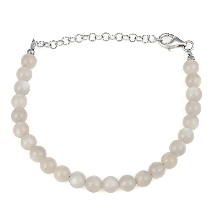 Gray Moonstone Silver Bracelet