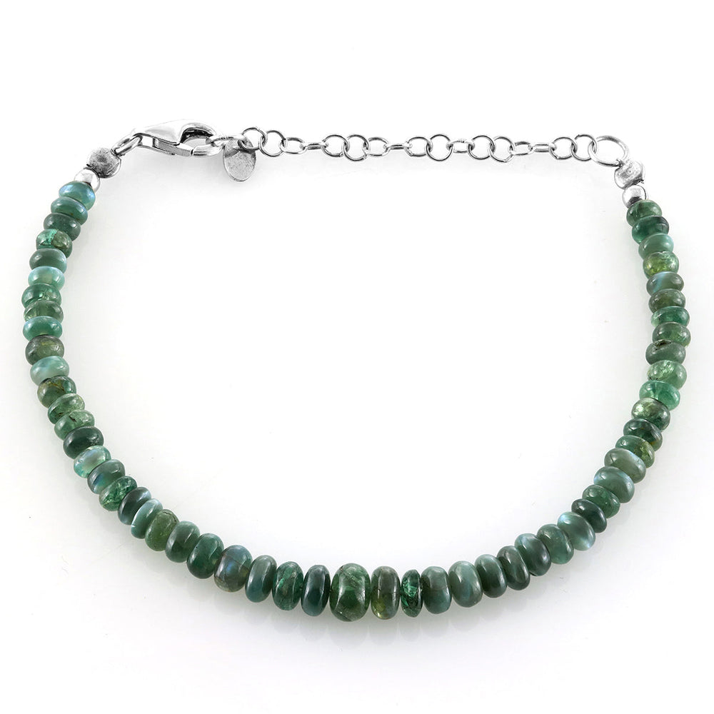 Alexandrite Beads Silver Bracelet