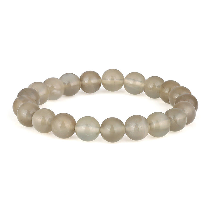 Gray Moonstone Stretch Bracelet